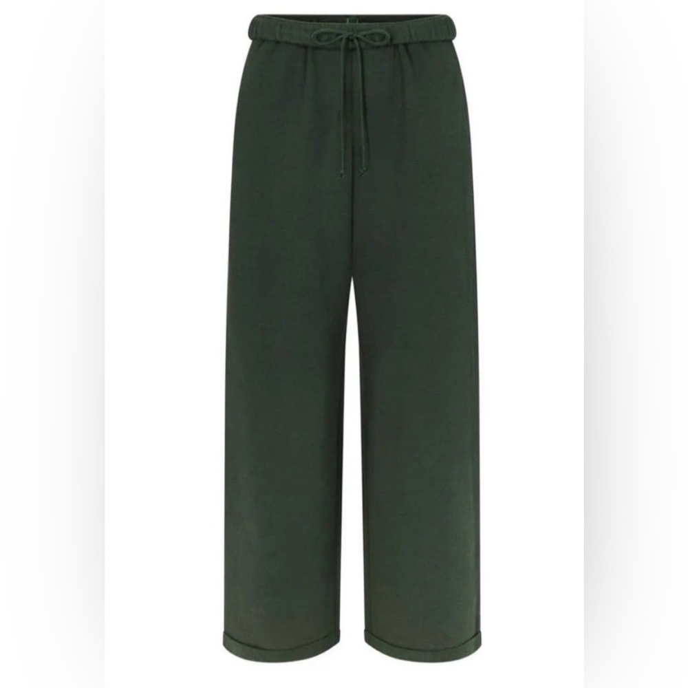 NWT SKIMS Fleece Straight Leg sweatpants in Spruce- SOLD OUT!